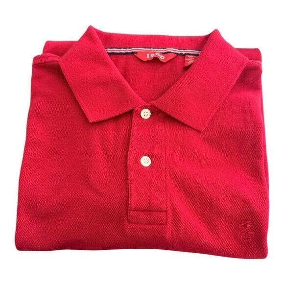 Izod Men’s Classic Red Polo Golf Shirt Size Large - Preloved - Picture 5 of 9